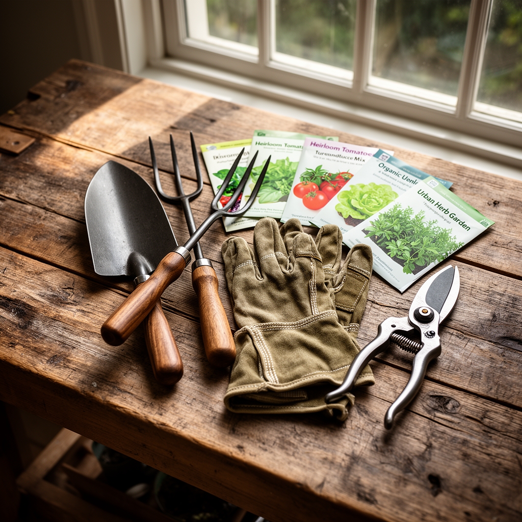 steps to urban garden ideas